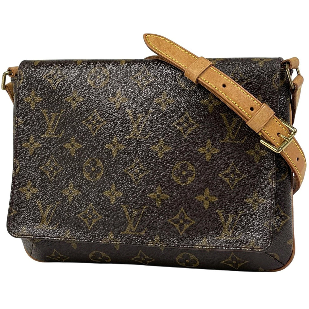 Louis Vuitton Musette Tango Short Shoulder Bag Monogram Brown
